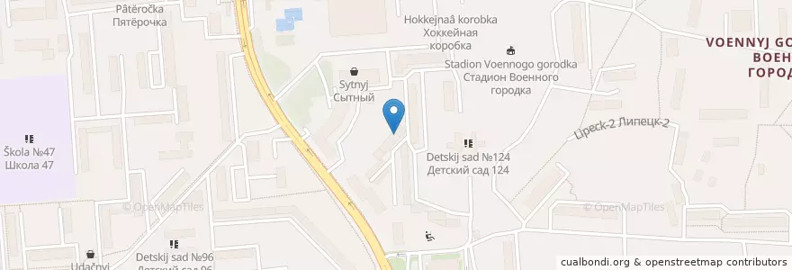 Mapa de ubicacion de Военная прокуратура Липецкого гарнизона en Russia, Central Federal District, Lipetsk Oblast, Lipetsk.