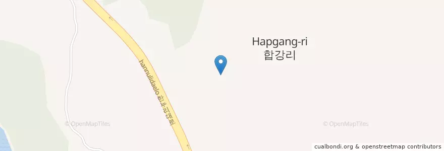Mapa de ubicacion de 합강동 en Korea Selatan, Sejong, 합강동.