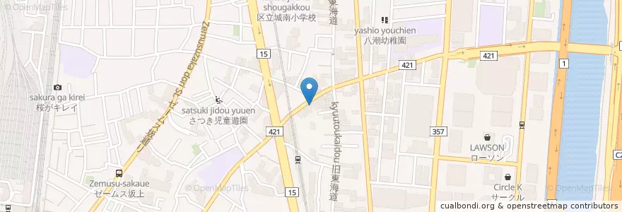Mapa de ubicacion de 更科 京屋 en 日本, 東京都, 品川区.