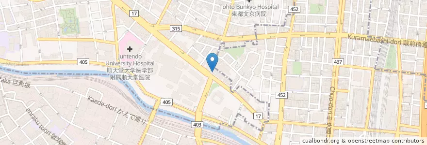 Mapa de ubicacion de 御茶ノ水 鍼灸専門学校 en 日本, 東京都, 文京区, 千代田区.