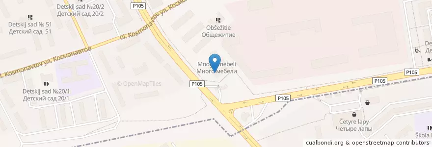 Mapa de ubicacion de Макдоналдс en 俄罗斯/俄羅斯, Центральный Федеральный Округ, 莫斯科州, Городской Округ Люберцы.