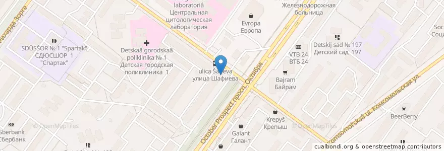 Mapa de ubicacion de Наше en Rusia, Приволжский Федеральный Округ, Bashkortostán, Городской Округ Уфа.
