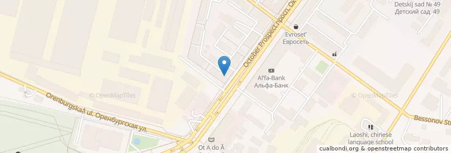 Mapa de ubicacion de Отделение связи №450001 en Rusland, Приволжский Федеральный Округ, Basjkirostan, Городской Округ Уфа.