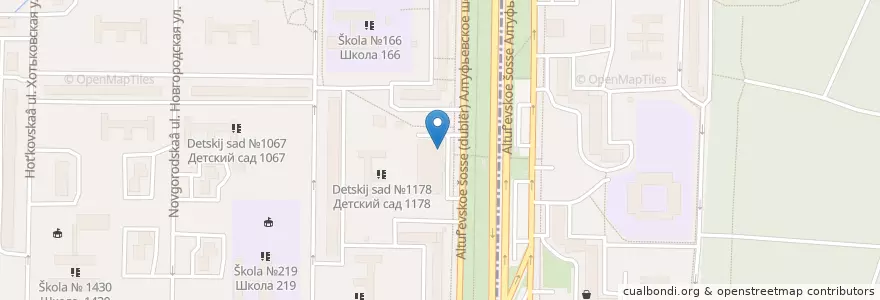 Mapa de ubicacion de Авангард en Russia, Distretto Federale Centrale, Москва, Северо-Восточный Административный Округ, Район Лианозово.