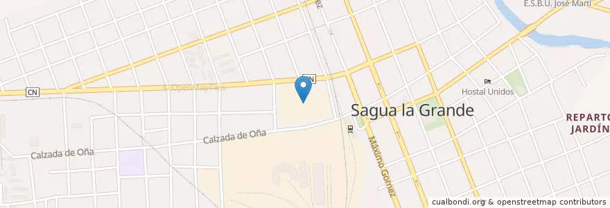 Mapa de ubicacion de Ciudad de Sagua la Grande en Cuba, Villa Clara, Sagua La Grande, Ciudad De Sagua La Grande.
