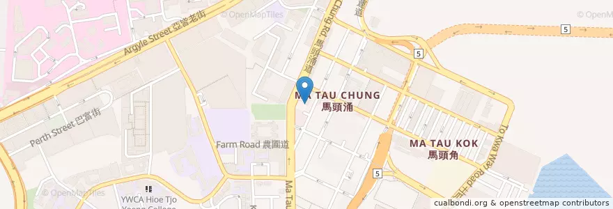 Mapa de ubicacion de 文記車仔麵 en China, Provincia De Cantón, Hong Kong, Kowloon, Nuevos Territorios, 九龍城區 Kowloon City District.