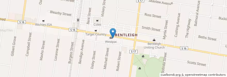 Mapa de ubicacion de Subway en Австралия, Виктория, City Of Glen Eira.