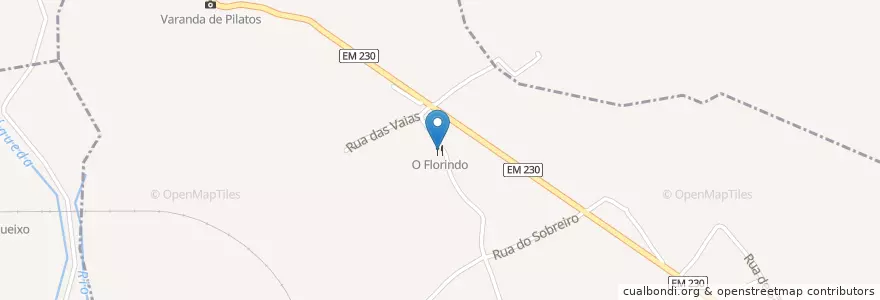Mapa de ubicacion de O Florindo en Portugal, Aveiro, Centro, Baixo Vouga, Águeda.