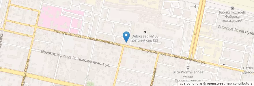 Mapa de ubicacion de Аптека "Радуга" en روسيا, منطقة فيدرالية جنوبية, منطقة كراسنودار, Городской Округ Краснодар.