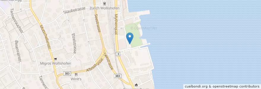 Mapa de ubicacion de Bachstrasse en Suisse, Zurich, District De Zurich, Zurich.