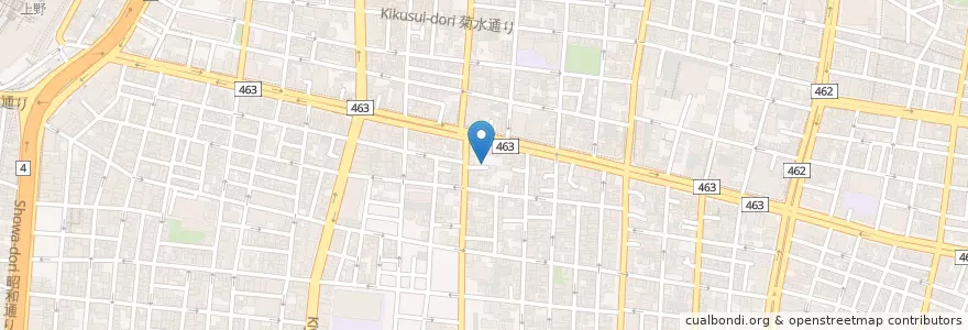 Mapa de ubicacion de 真宗 等覚寺 en اليابان, 東京都, 台東区.