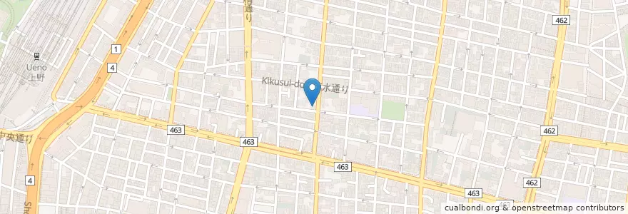 Mapa de ubicacion de 真照寺 en Japan, Tokio, 台東区.