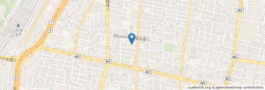 Mapa de ubicacion de 真宗 浄心寺 en ژاپن, 東京都, 台東区.