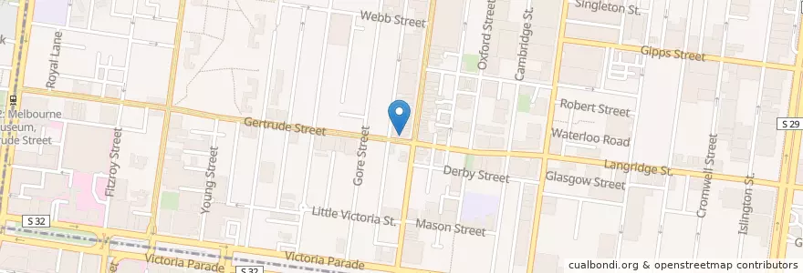 Mapa de ubicacion de Greenwood Loft en Австралия, Виктория, City Of Yarra.