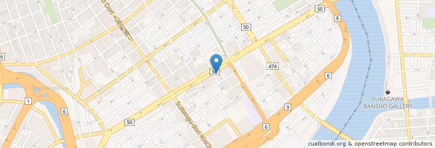 Mapa de ubicacion de 炭火焼鳥 とりもと en Japon, Tokyo, 中央区.