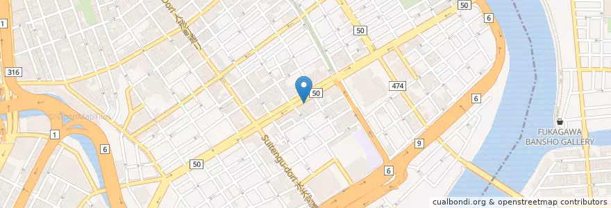 Mapa de ubicacion de 龍盛菜館 en Japan, Tokio, 中央区.
