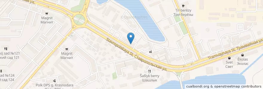 Mapa de ubicacion de Сбербанк en Rusia, Южный Федеральный Округ, Krai De Krasnodar, Городской Округ Краснодар.