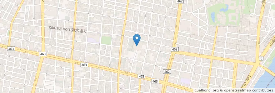 Mapa de ubicacion de 東本願寺 en 日本, 東京都, 台東区.