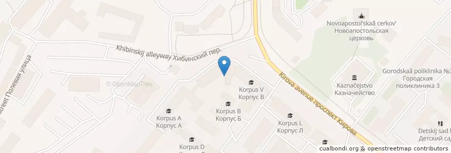 Mapa de ubicacion de Библиотека МГТУ en Rusia, Северо-Западный Федеральный Округ, Óblast De Múrmansk, Городской Округ Мурманск.