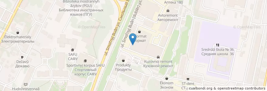 Mapa de ubicacion de Автомойка en Russia, Northwestern Federal District, Arkhangelsk Oblast, Primorsky District, Городской Округ Архангельск.