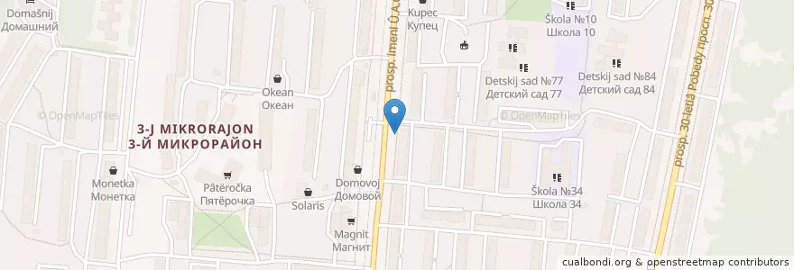 Mapa de ubicacion de Отделение связи №456219 en Russie, District Fédéral De L'Oural, Oblast De Tcheliabinsk, Златоустовский Городской Округ.