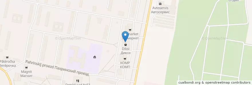 Mapa de ubicacion de Детская поликлиника № 3 en Rusland, Centraal Federaal District, Oblast Moskou, Городской Округ Подольск.