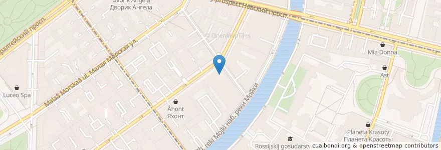 Mapa de ubicacion de Библиотека СПбГУТД en Rusland, Северо-Западный Федеральный Округ, Oblast Leningrad, Sint-Petersburg, Округ № 78.