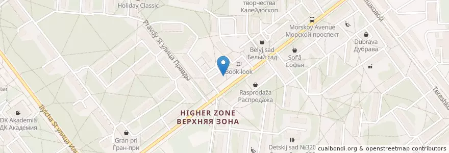 Mapa de ubicacion de Совкомбанк en Rusia, Сибирский Федеральный Округ, Wilayah Novosibirsk, Городской Округ Новосибирск.