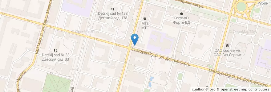 Mapa de ubicacion de Чайхана en Rusland, Приволжский Федеральный Округ, Basjkirostan, Городской Округ Уфа.