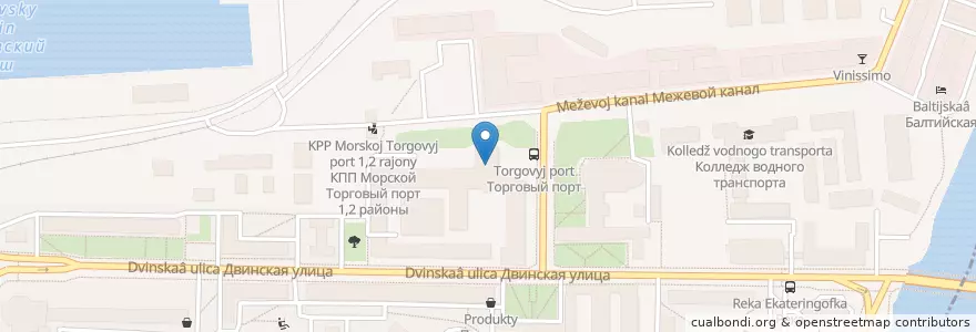 Mapa de ubicacion de Библиотека ГУМРФ en Russie, District Fédéral Du Nord-Ouest, Oblast De Léningrad, Saint-Pétersbourg, Кировский Район, Округ Морские Ворота.