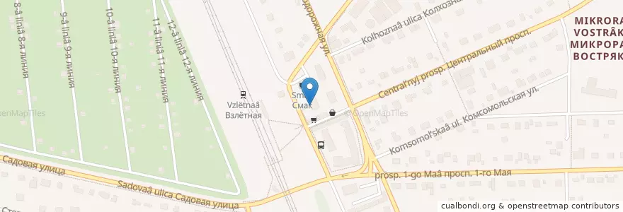 Mapa de ubicacion de Отделение связи №142006 en Rusland, Centraal Federaal District, Oblast Moskou, Городской Округ Домодедово.