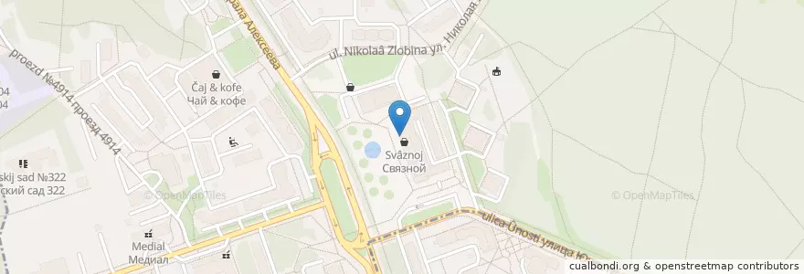 Mapa de ubicacion de KFC en Rusland, Centraal Federaal District, Oblast Moskou, Moskou, Зеленоградский Административный Округ, Район Матушкино.