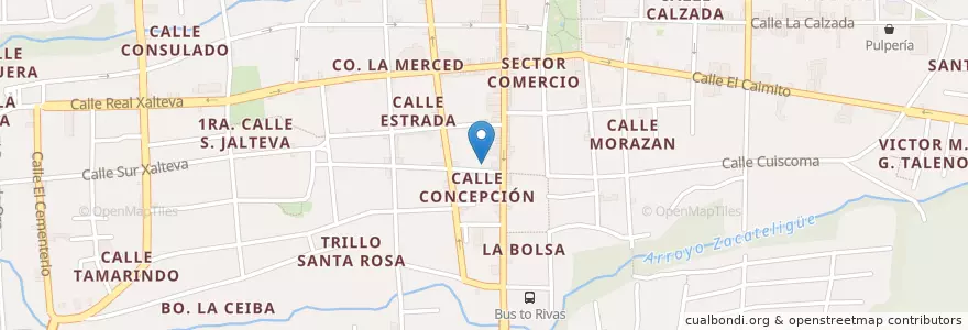 Mapa de ubicacion de Tip Top en Nicaragua, Granada, Granada (Municipio).
