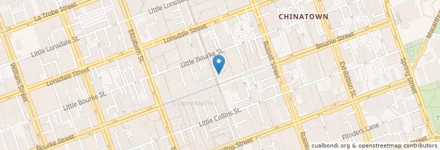 Mapa de ubicacion de Chemist Warehouse en Avustralya, Victoria, City Of Melbourne.
