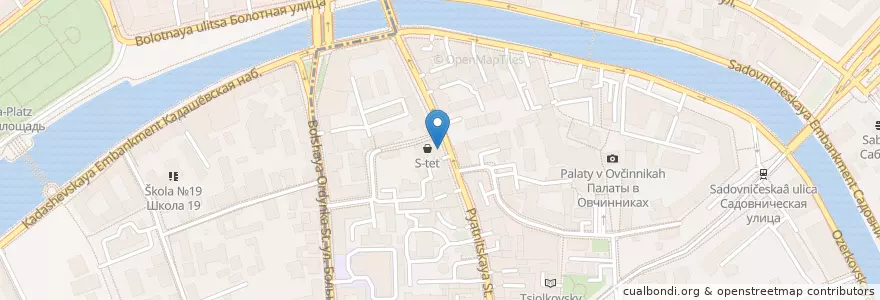 Mapa de ubicacion de Punch & Judy en Russia, Distretto Federale Centrale, Москва, Центральный Административный Округ, Район Замоскворечье.