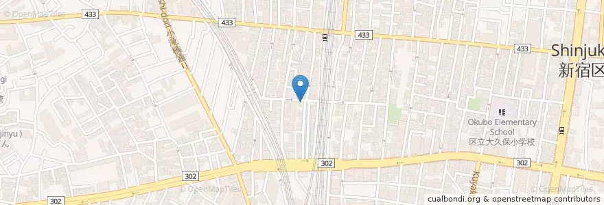 Mapa de ubicacion de 上海飯店 en Japan, Tokio, 新宿区.