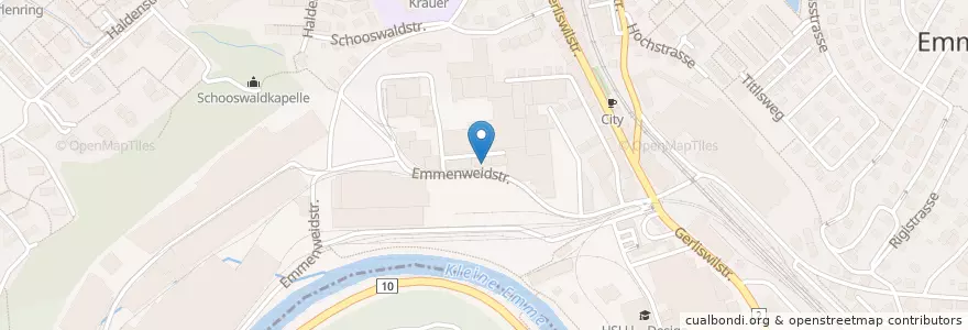 Mapa de ubicacion de Viscose en Switzerland, Luzern, Emmen.