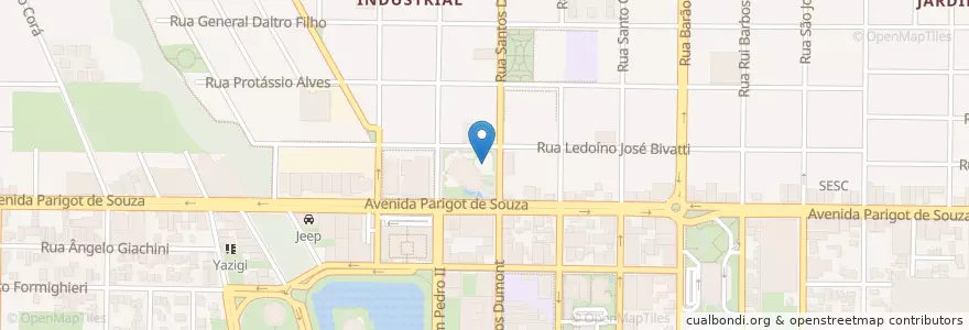 Mapa de ubicacion de Estacionamento Teatro Municipal en ブラジル, 南部地域, パラナ, Região Geográfica Intermediária De Cascavel, Microrregião Toledo, Toledo.