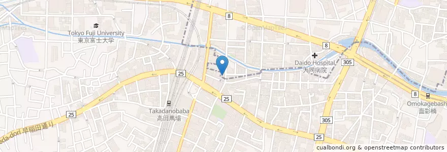 Mapa de ubicacion de 牡蠣と魚 海宝 en Japão, Tóquio, 新宿区.