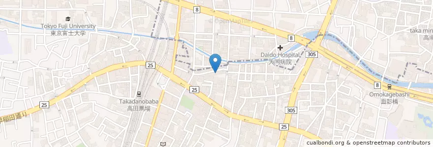 Mapa de ubicacion de 竹下医院 en Japão, Tóquio, 新宿区.