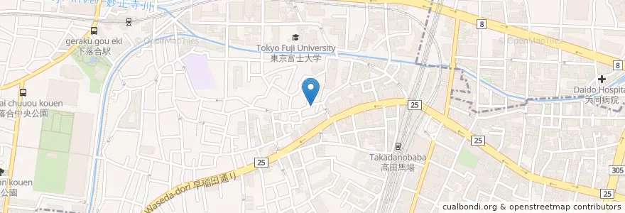 Mapa de ubicacion de くるみ en Japão, Tóquio, 新宿区.