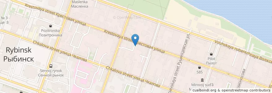 Mapa de ubicacion de ВТБ en Rusia, Distrito Federal Central, Óblast De Yaroslavl, Рыбинский Район, Городской Округ Рыбинск.