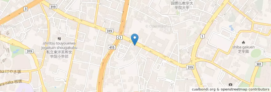 Mapa de ubicacion de Bukhara en Jepun, 東京都, 港区.