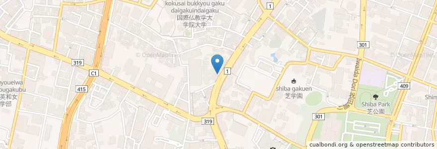 Mapa de ubicacion de Le Charbon en Jepun, 東京都, 港区.