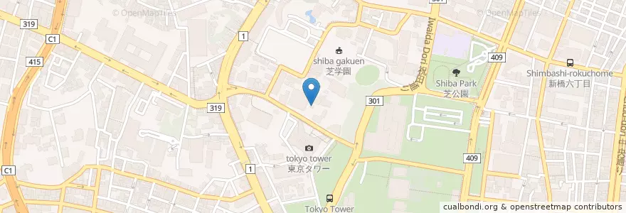Mapa de ubicacion de 臨済宗 金地禅院 en Jepun, 東京都, 港区.