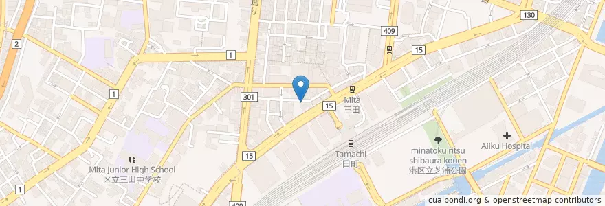 Mapa de ubicacion de エクセルシオール カフェ en Japon, Tokyo, 港区.