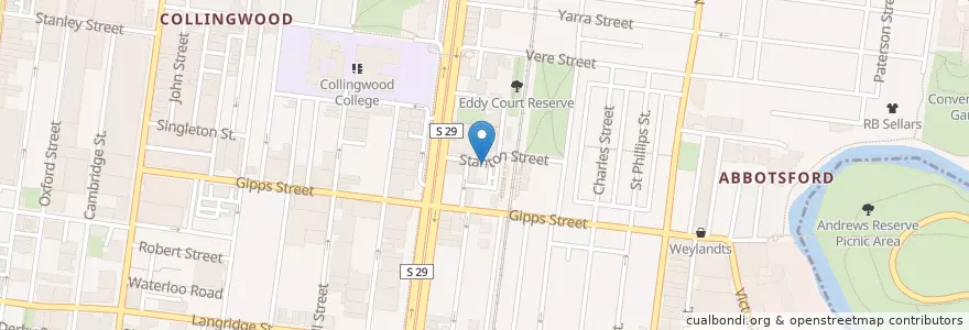 Mapa de ubicacion de GoGet Cars en Australië, Victoria, City Of Yarra.