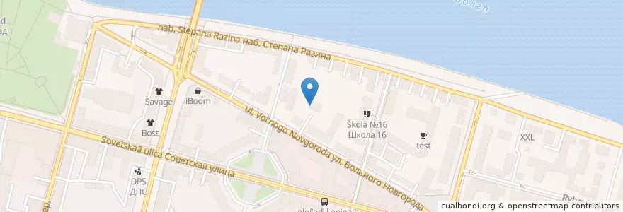 Mapa de ubicacion de Церковь Рождества Христова в Рыбаках en Russia, Central Federal District, Tver Oblast, Tver, Kalininsky District.