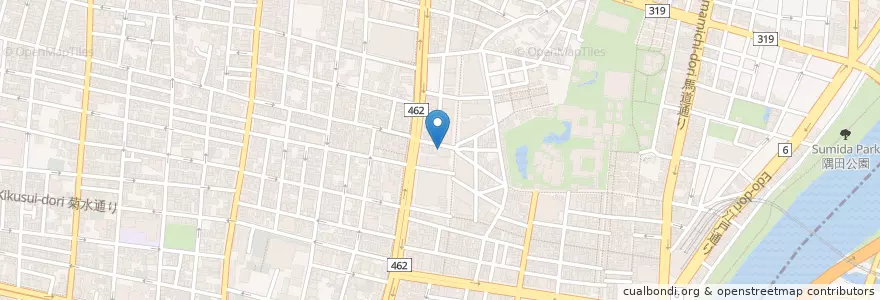Mapa de ubicacion de 浅草東洋館 en 日本, 東京都, 台東区.