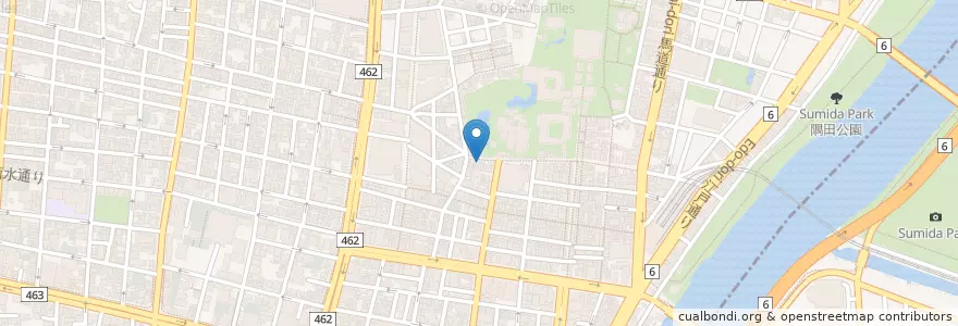 Mapa de ubicacion de ふじでん en Japan, 東京都, 台東区.